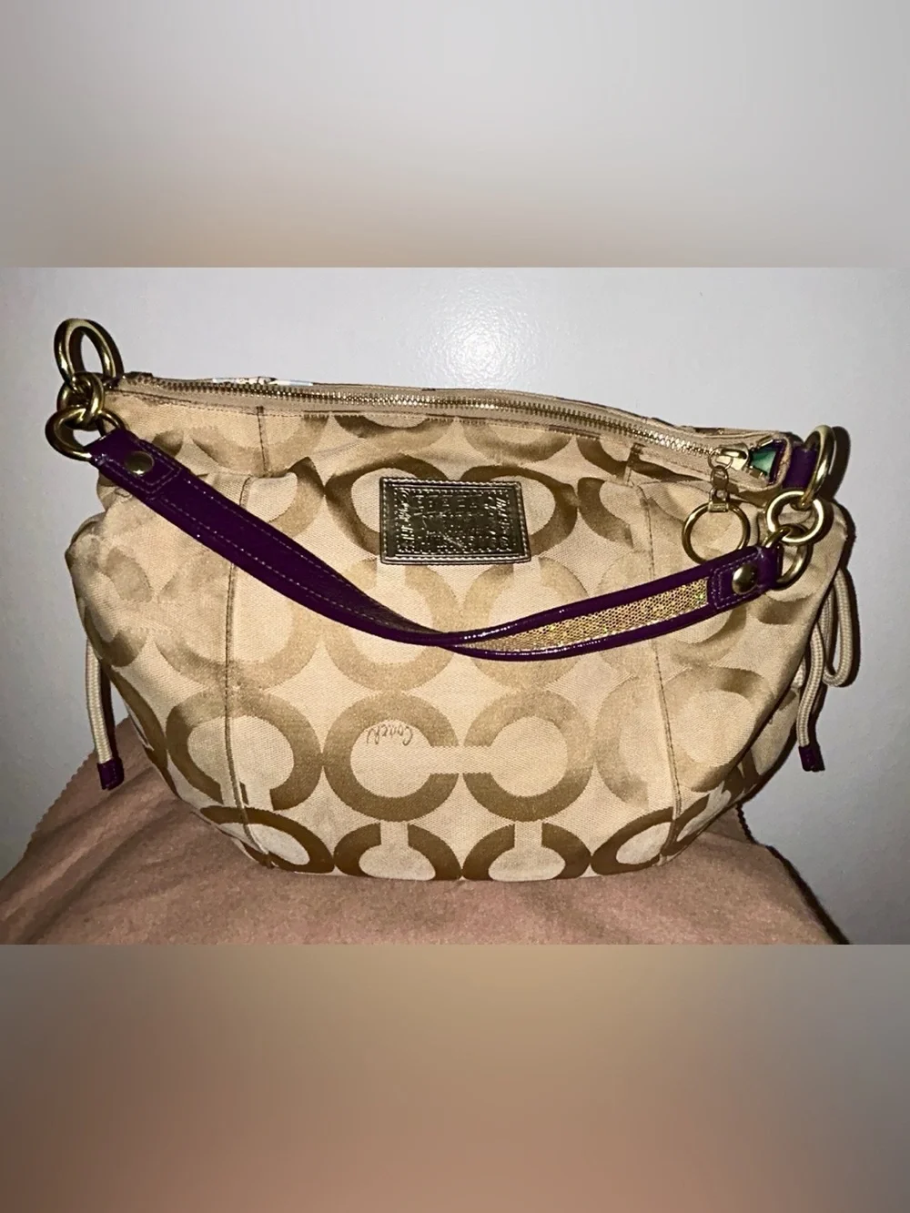 Coach Poppy Pop C Applique Jazzy Hobo Bag . Y2K
